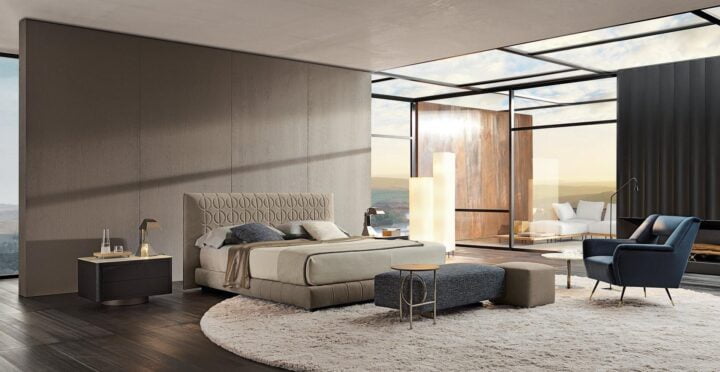 Curtis кровать, Minotti