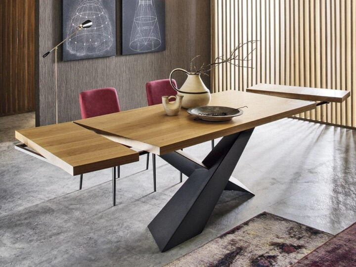 Living Graphite & Oak кухонный стол, Riflessi