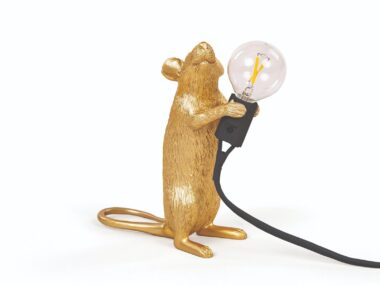 Mouse Lamp Gold Step настольная лампа, Seletti