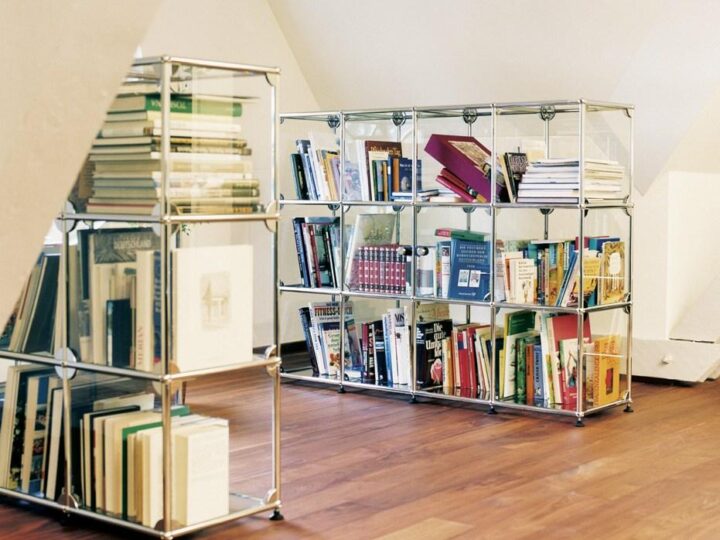 Usm Haller Glas Shelving And Showcases книжный шкаф, USM