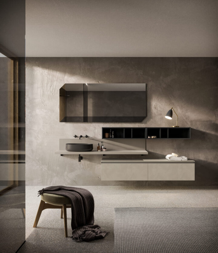 Deep - стеклянная мебель для ванной в современном стиле | Birex