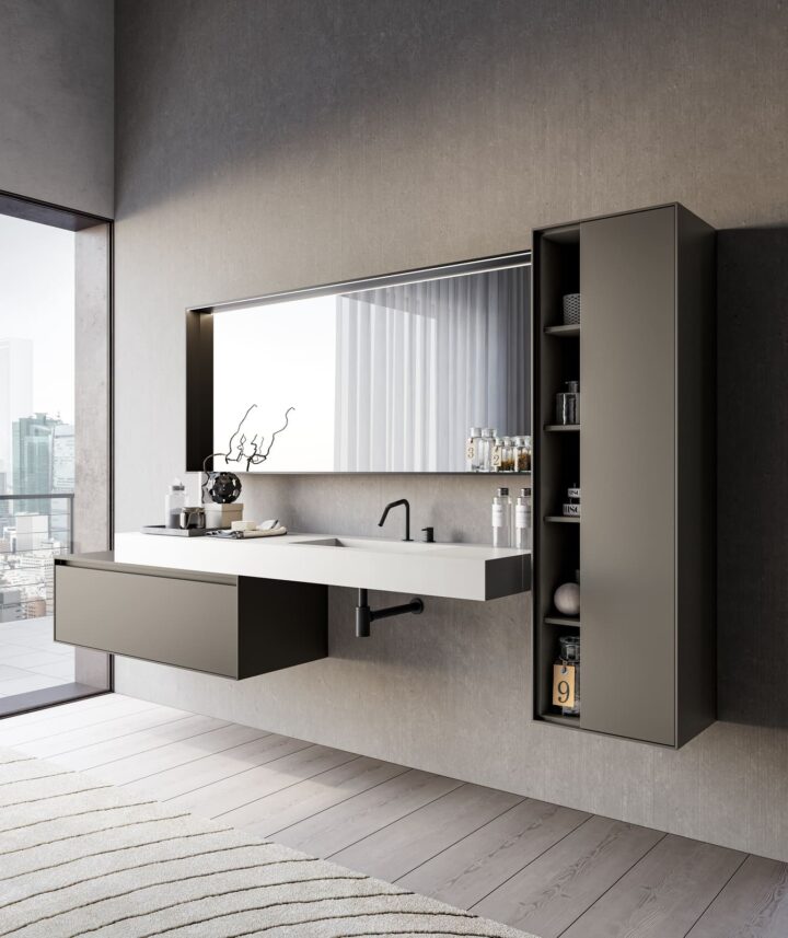 Traccia - мебель для ванной в современном стиле | Birex