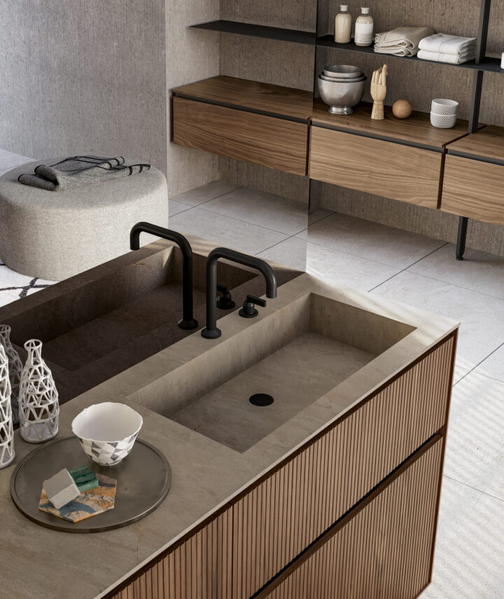 Traccia - мебель для ванной в современном стиле | Birex