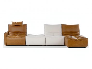 Zip Relax диван | Calia Italia. Модульный уютный диван с механизмами реклайнера и регулируемым подголовником для оптимального комфорта. Стильный и функциональный, идеален для отдыха и чтения.