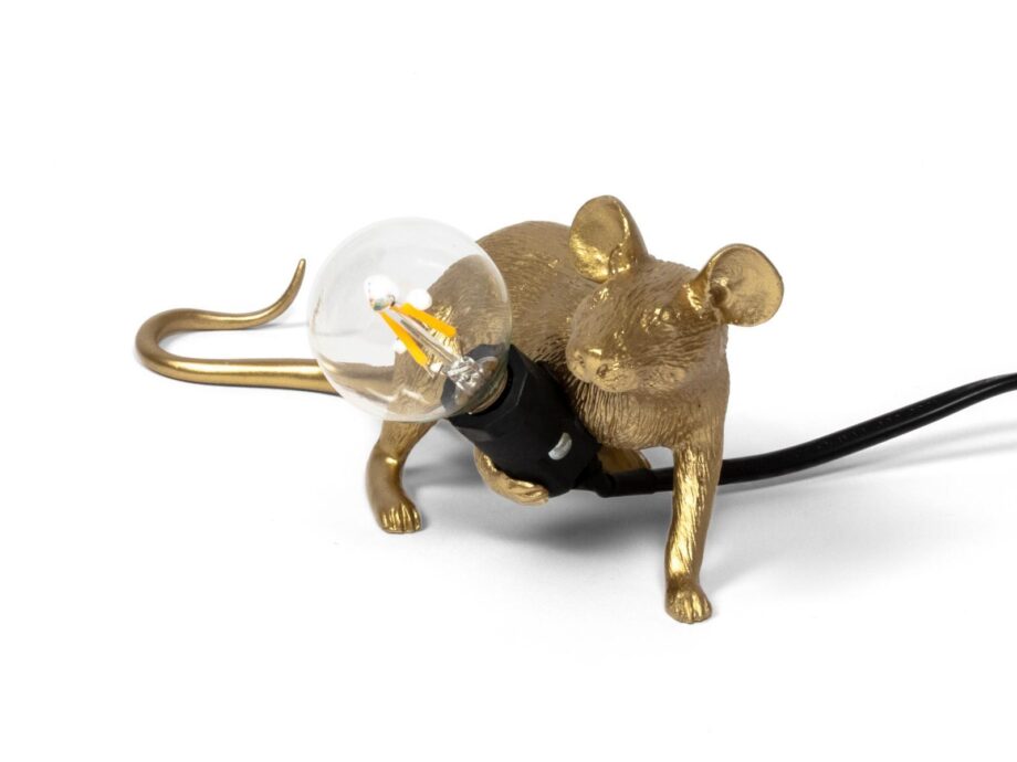 Mouse Lamp Gold Lop настольная лампа Seletti