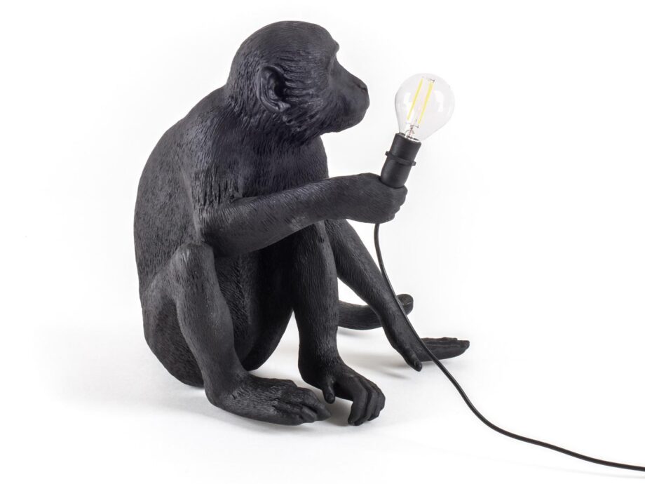 The Monkey Lamp Black Sitting уличный торшер Seletti