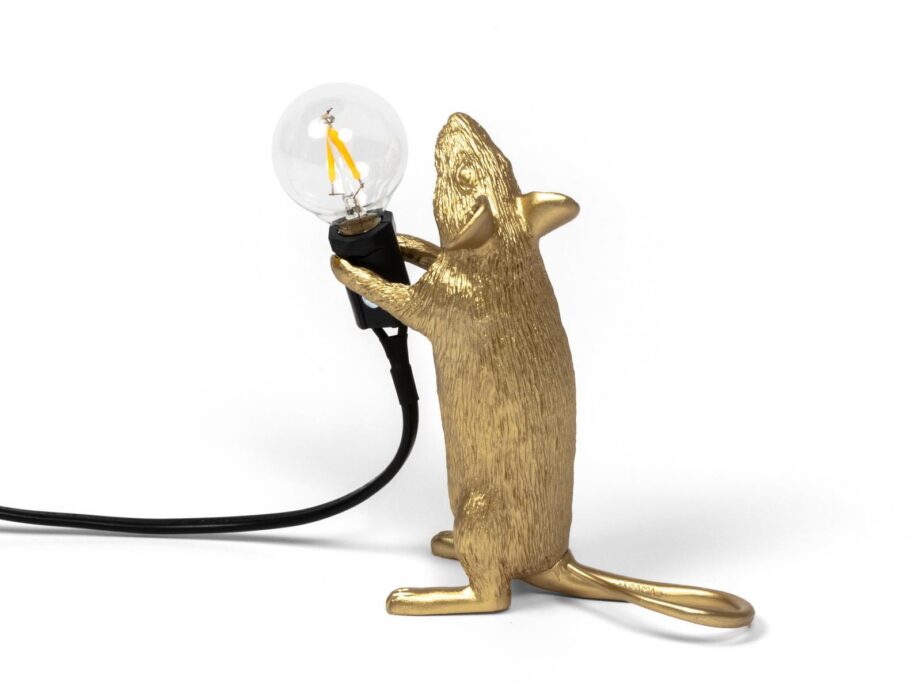 Mouse Lamp Gold Step настольная лампа Seletti
