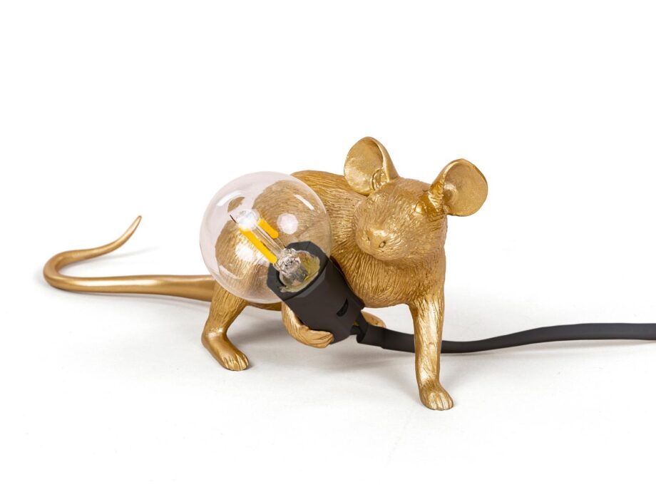 Mouse Lamp Gold Lop настольная лампа Seletti