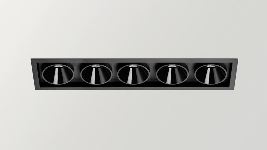 Black Foster Asymmetric Recessed 5 спот Arkoslight