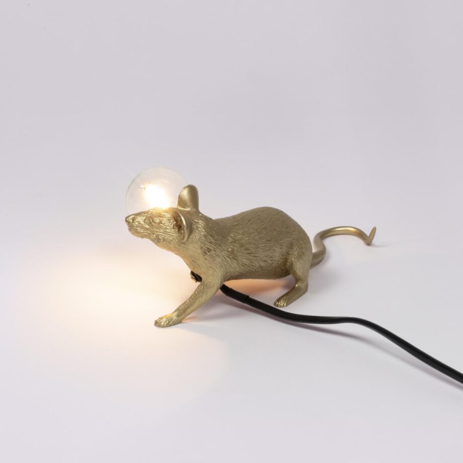 Mouse Lamp Gold Lop настольная лампа Seletti