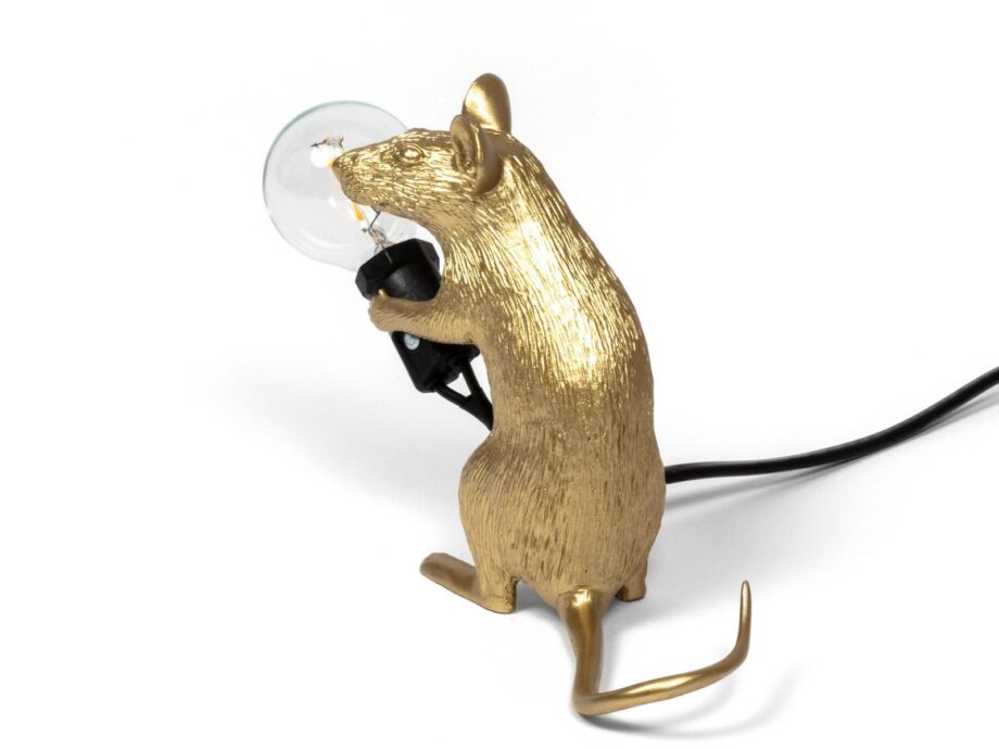 Mouse Lamp Gold Mac настольная лампа Seletti