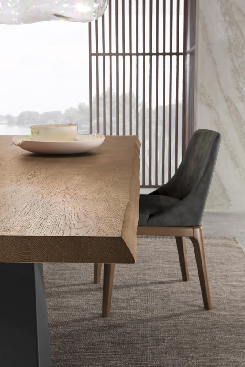 Living Graphite & Walnut стол Riflessi