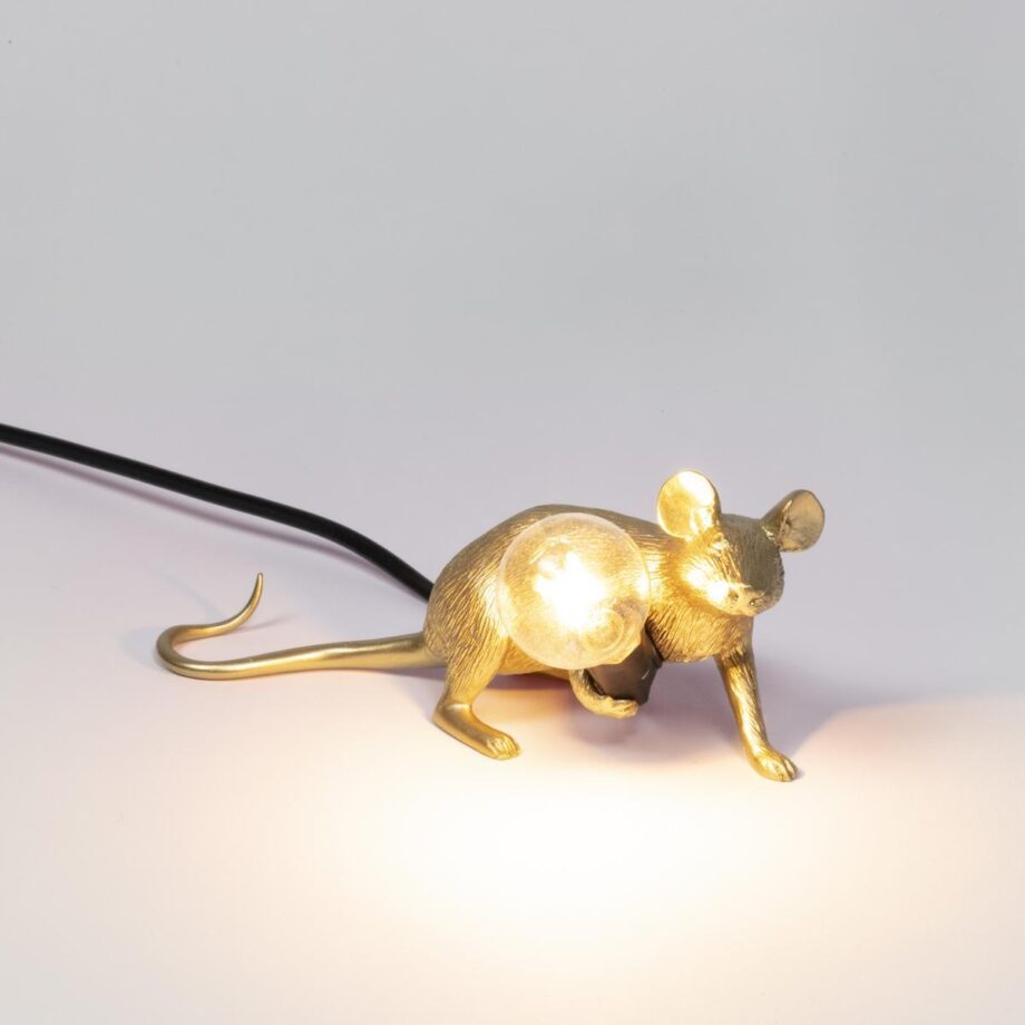 Mouse Lamp Gold Lop настольная лампа Seletti
