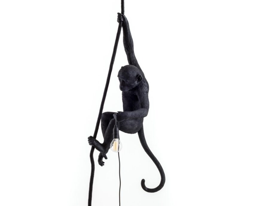 The Monkey Lamp Black Ceiling уличный подвесной светильник Seletti