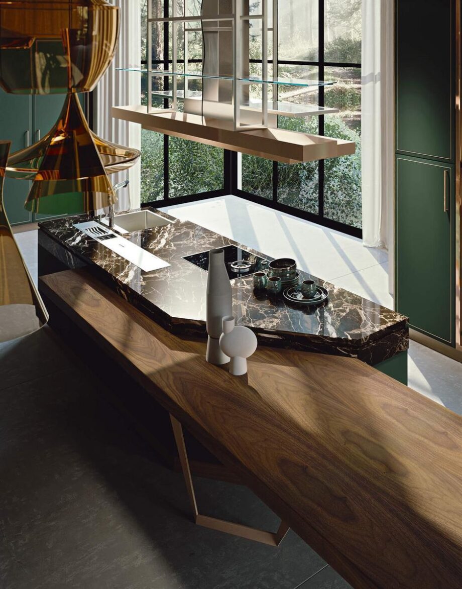 Essenza Supernatural Green And Copper кухня Martini Interiors