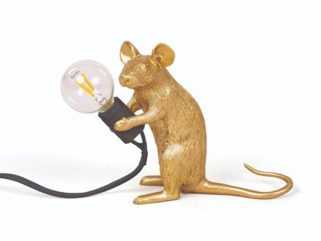Mouse Lamp Gold — Mac