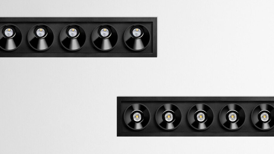 Black Foster Asymmetric Recessed 5 спот Arkoslight