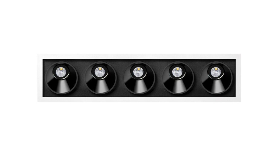 Black Foster Asymmetric Recessed 5 спот Arkoslight