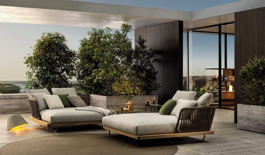 Sunray уличный диван Minotti