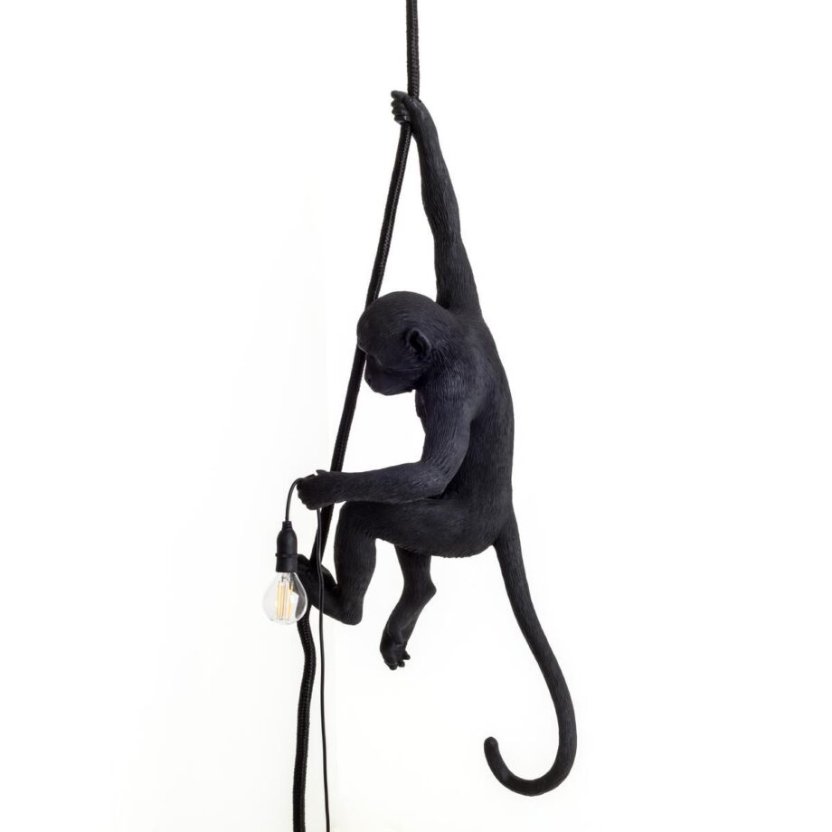 The Monkey Lamp Black Ceiling уличный подвесной светильник Seletti