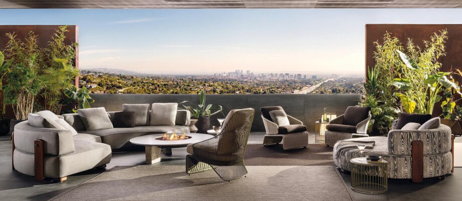 Florida уличная кровать Minotti