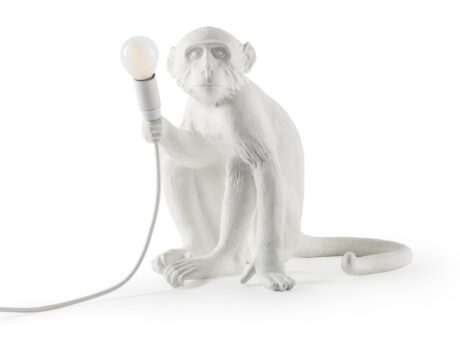 The Monkey Lamp Sitting