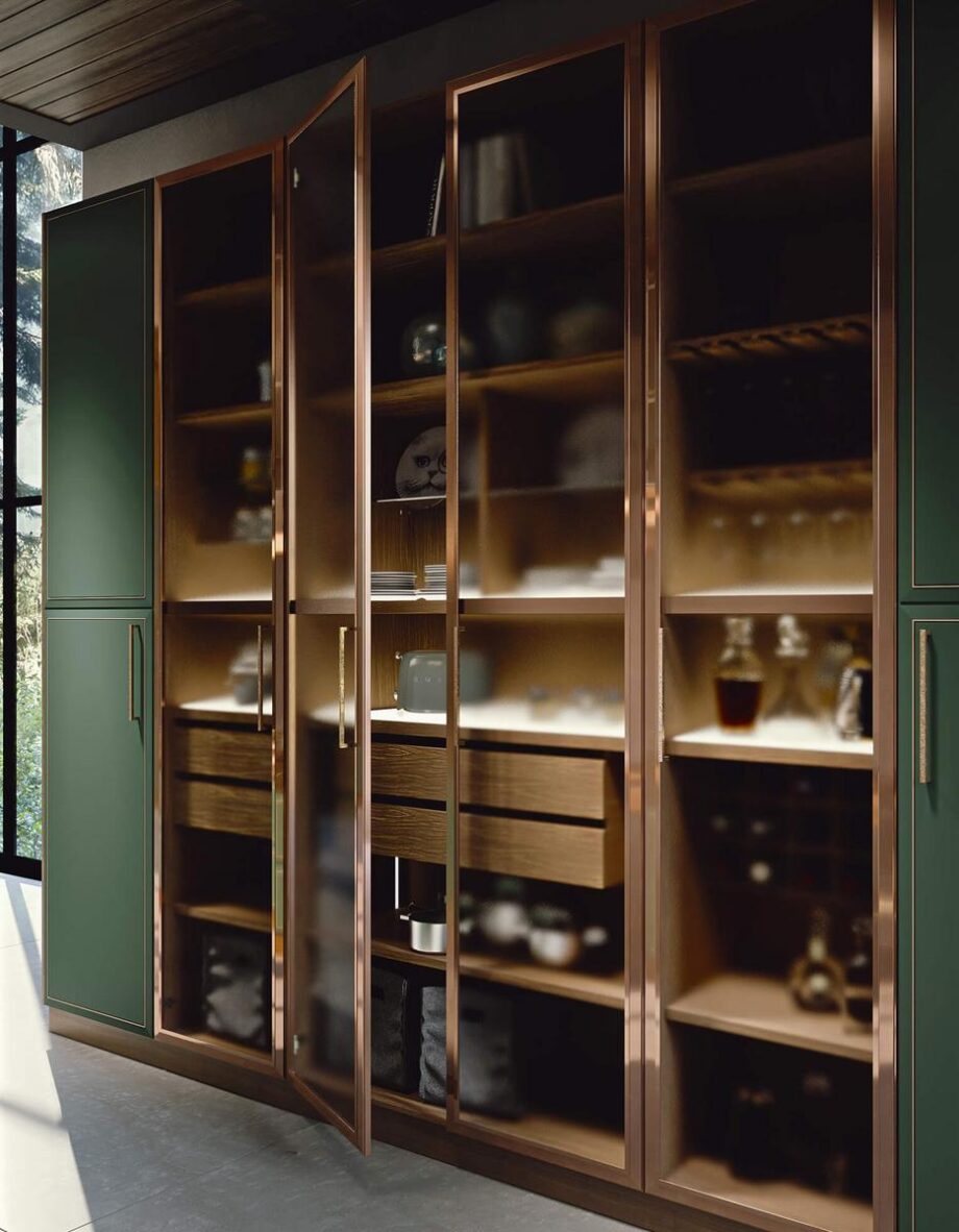Essenza Supernatural Green And Copper кухня Martini Interiors