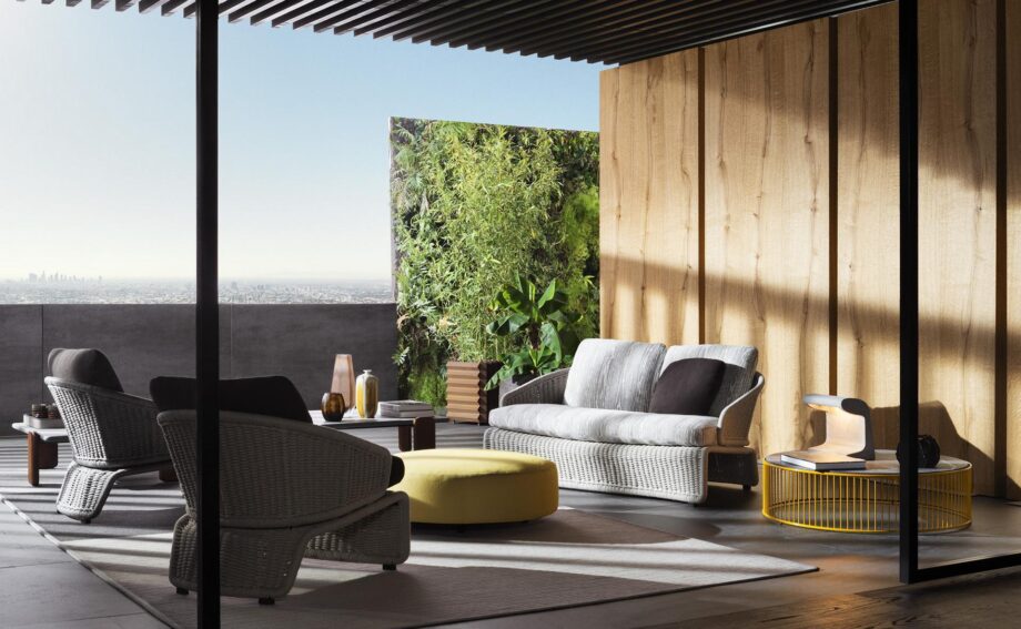 Halley Outdoor уличный диван Minotti