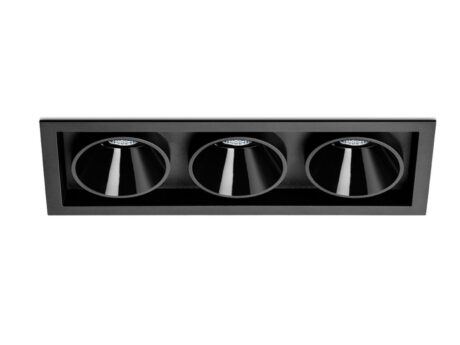 Black Foster Asymmetric Recessed 3