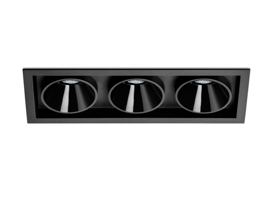 Black Foster Asymmetric Recessed 3 спот Arkoslight