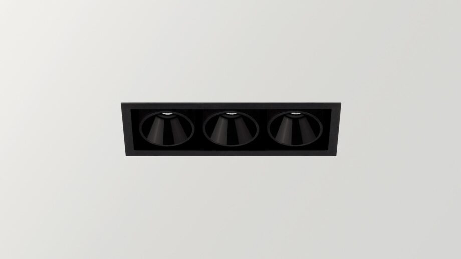 Black Foster Recessed 3 спот Arkoslight