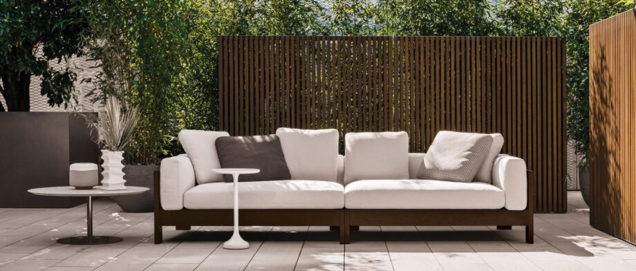 Alison Dark Brown Outdoor уличный диван Minotti