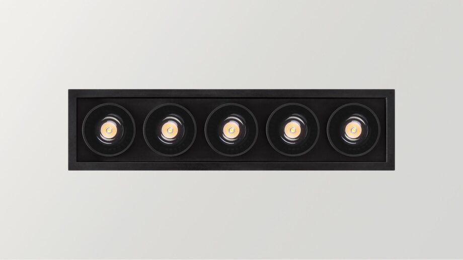 Black Foster Recessed 5 спот Arkoslight