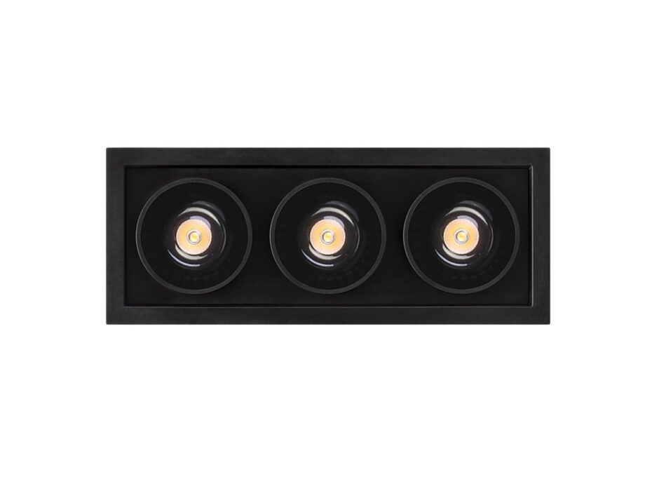 Black Foster Recessed 3 спот Arkoslight