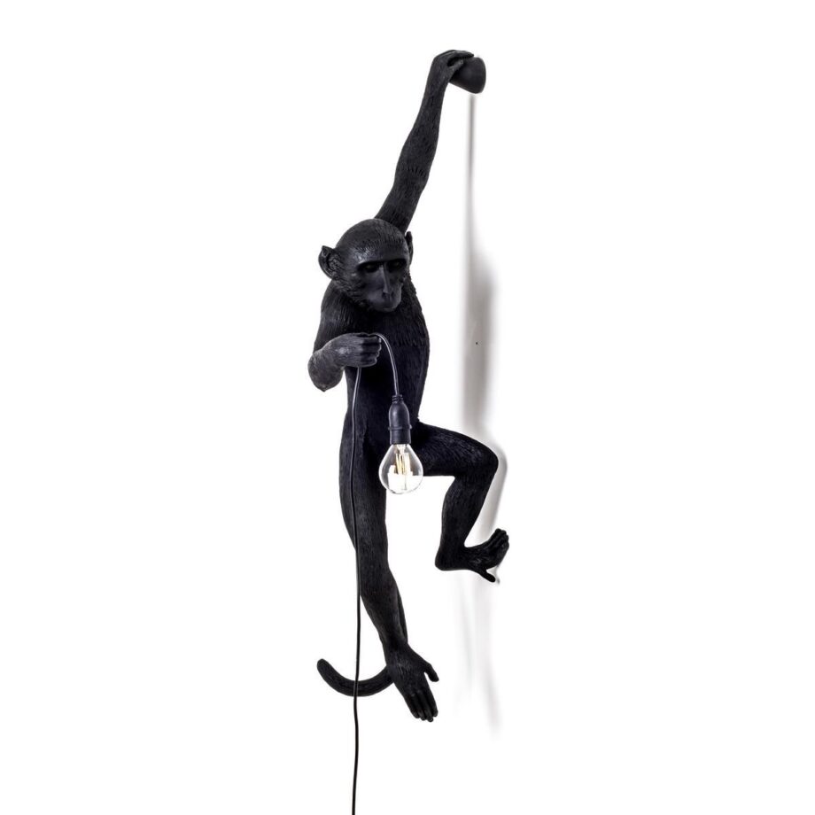 The Monkey Lamp Black Hanging уличный настенный светильник Seletti