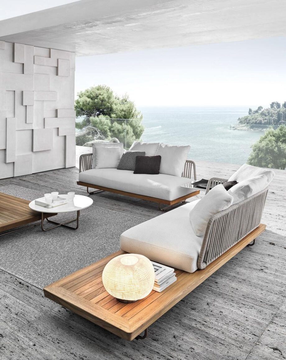 Sunray уличный диван Minotti