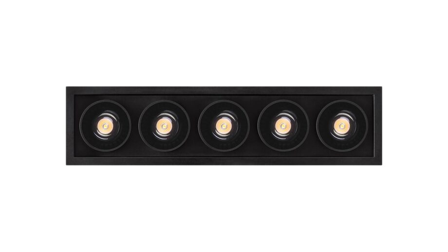 Black Foster Recessed 5 спот Arkoslight