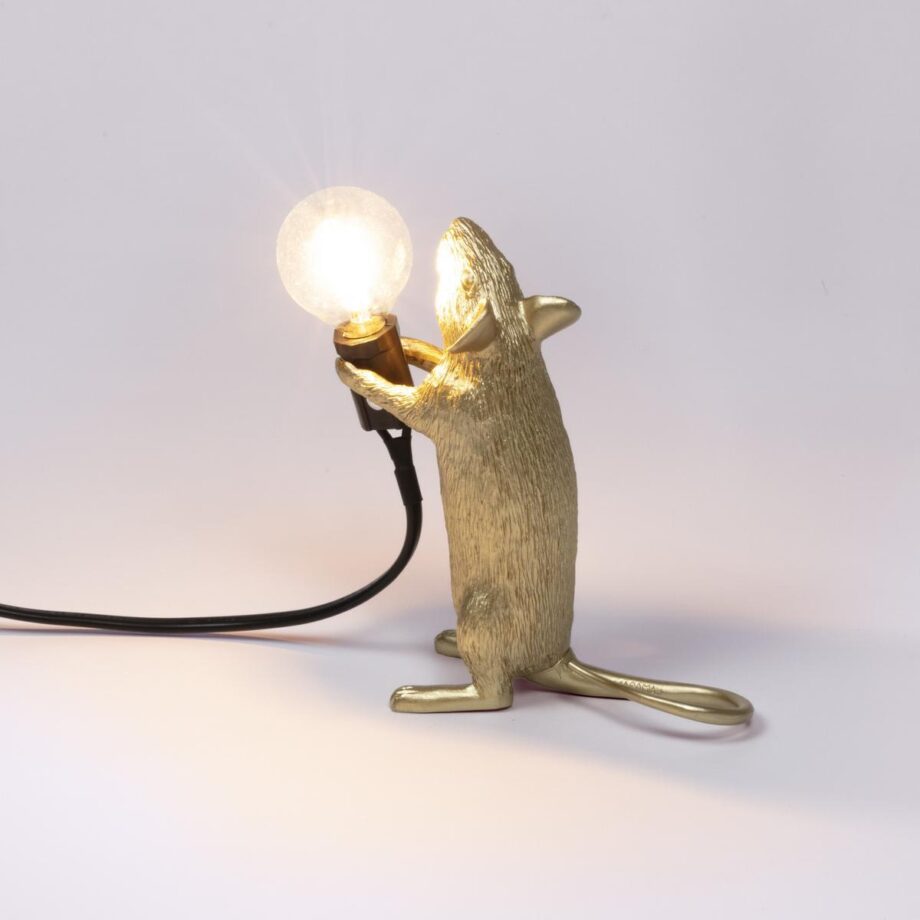Mouse Lamp Gold Step настольная лампа Seletti