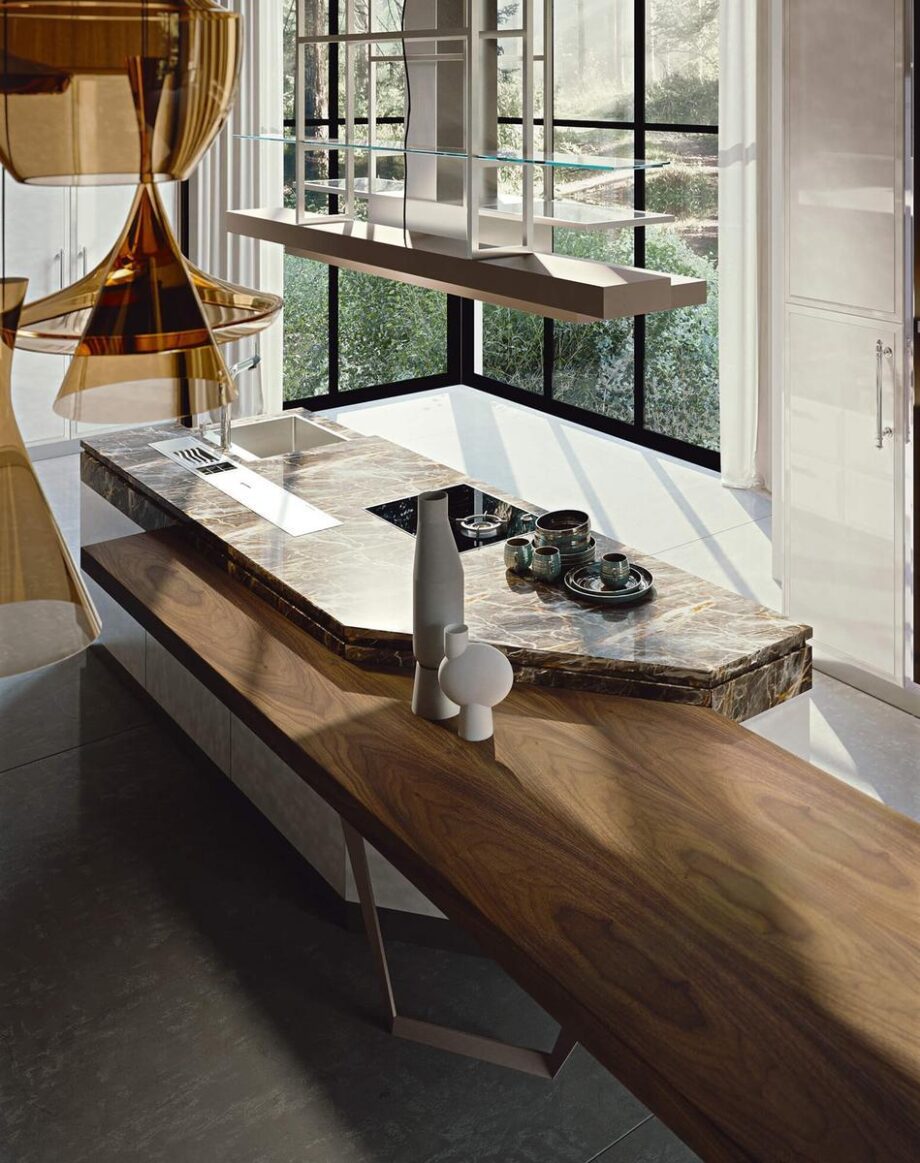 Essenza Supernatural Pearl And Walnut кухня Martini Interiors