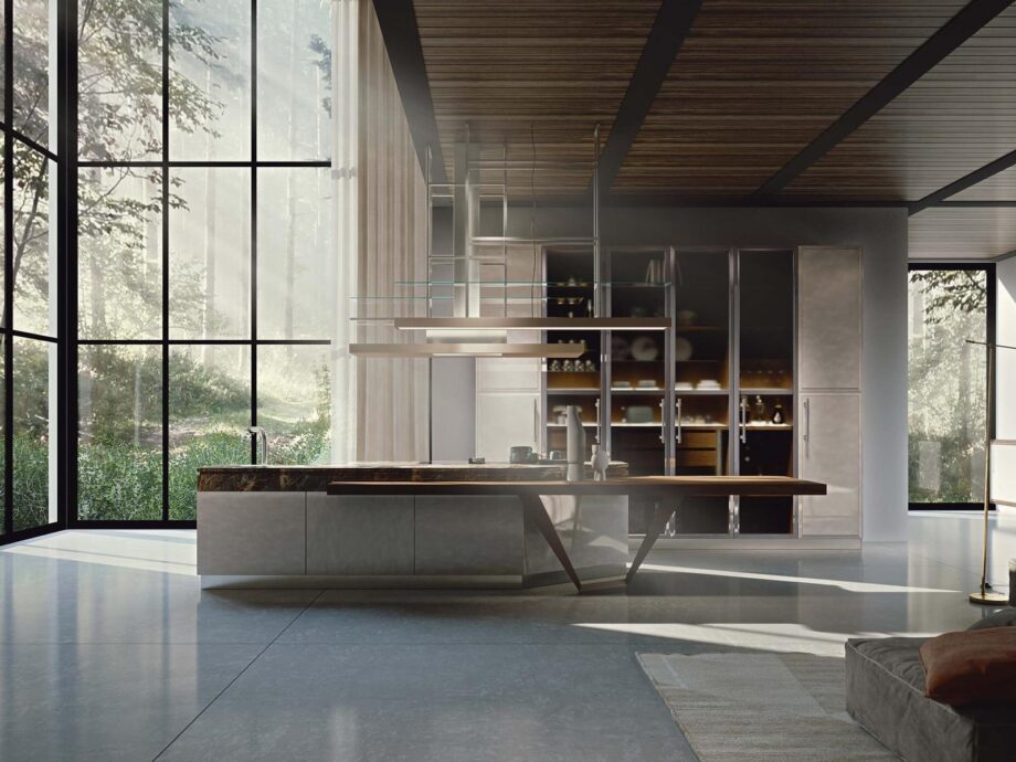Essenza Supernatural Pearl And Walnut кухня Martini Interiors