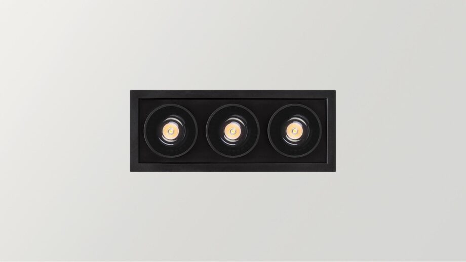 Black Foster Recessed 3 спот Arkoslight