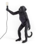 The Monkey Lamp Black Standing