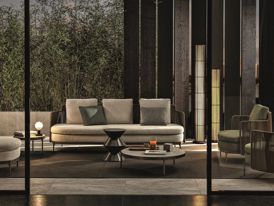 Tape Cord Outdoor уличный диван Minotti