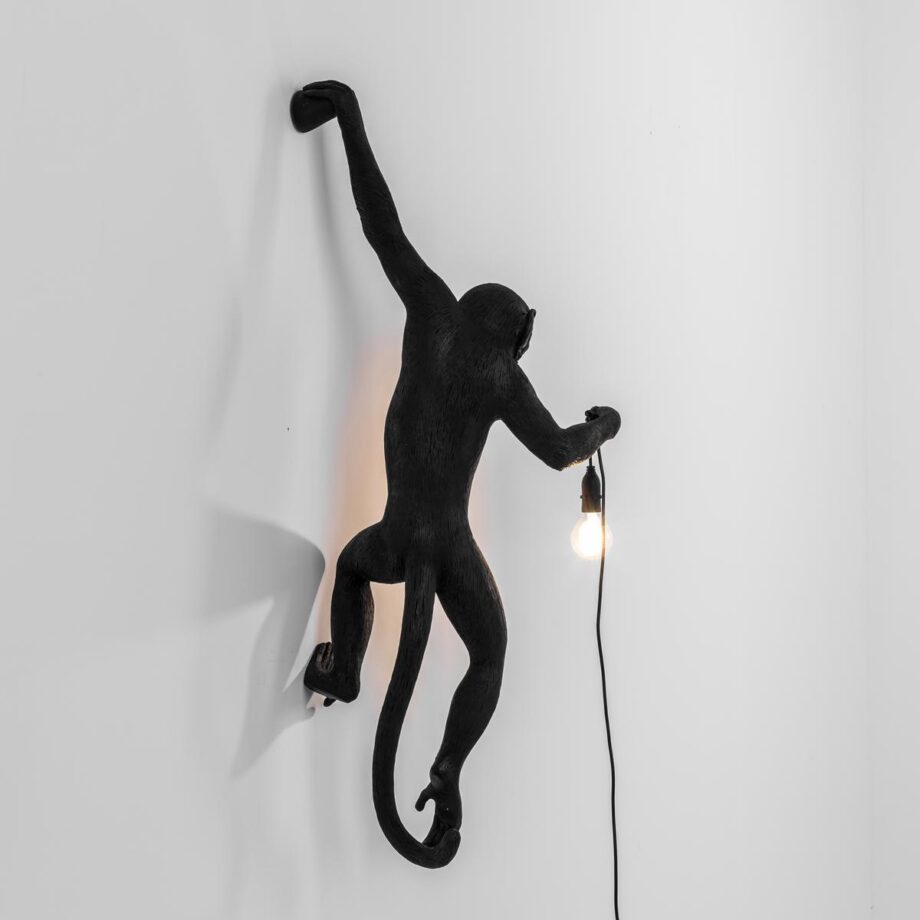 The Monkey Lamp Black Hanging уличный настенный светильник Seletti