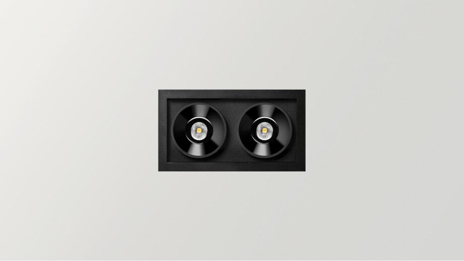 Black Foster Recessed 2 спот Arkoslight