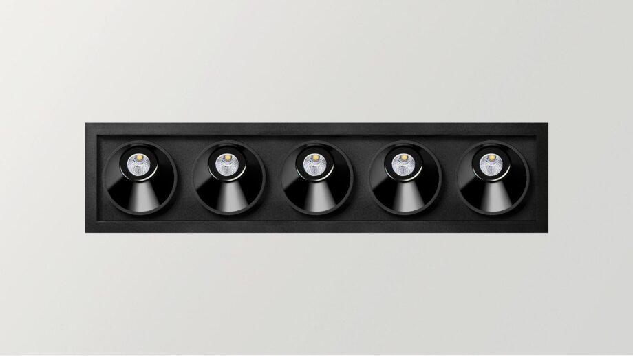 Black Foster Asymmetric Recessed 5 спот Arkoslight