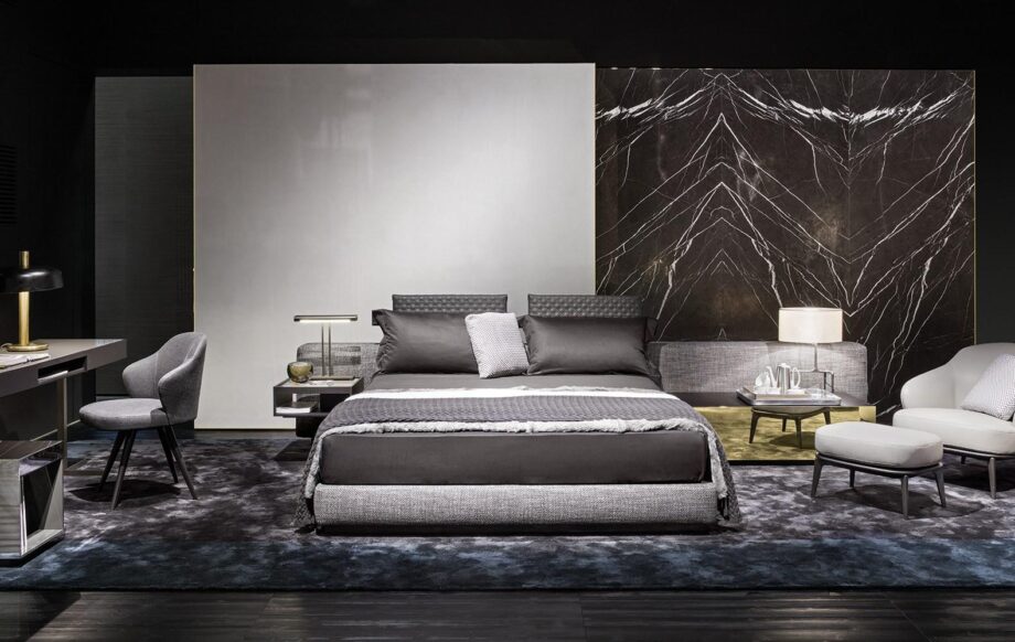 Yang Bed Wide кровать Minotti
