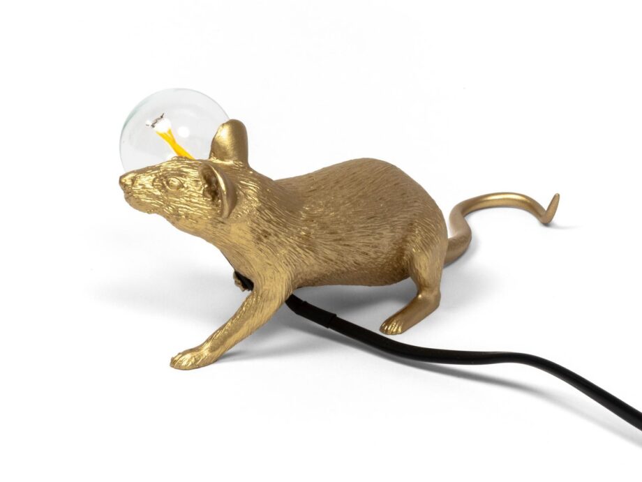 Mouse Lamp Gold Lop настольная лампа Seletti