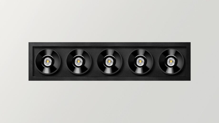 Black Foster Recessed 5 спот Arkoslight