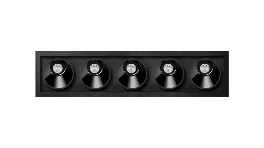 Black Foster Asymmetric Recessed 5 спот Arkoslight